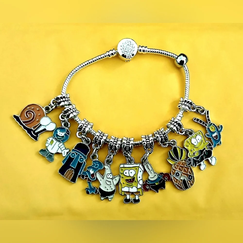 SpongeBob Patrick Hot Funny cute Charms Bracelet